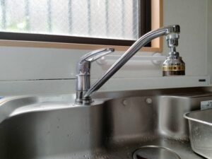 京都キッチン取付け隊　浄水器一体水栓の取替　施工前